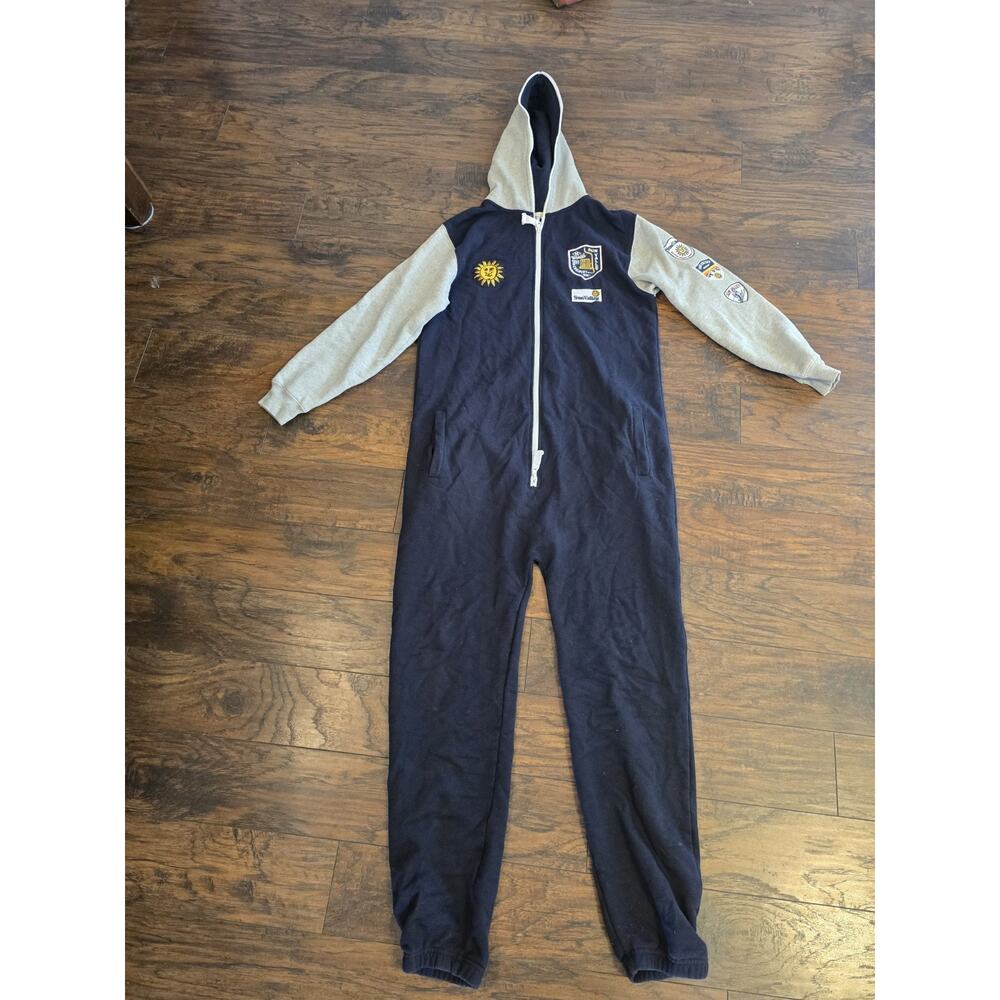 Sun Valley Idaho Hooded Jumpsuit One Piece Non Footed Pajamas Size Small